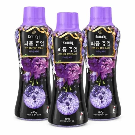 다우니 퍼퓸쥬얼 자수정베리 향기부스터 본품 480ml 3개