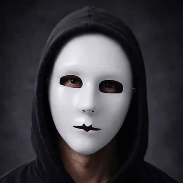 화이트 가면 플라스틱 코스프레 가면 복면 가면 1개 4,800원