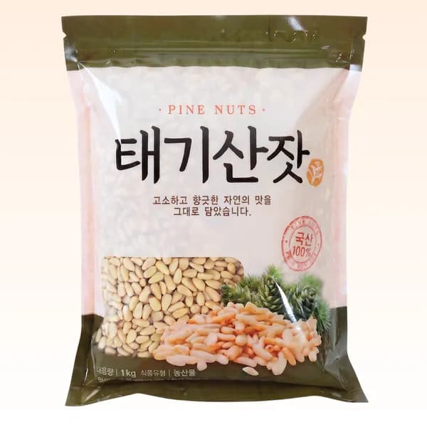 국내산 태기산잣 황잣 1kg 1팩