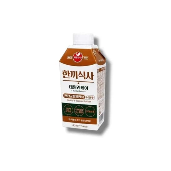 서울우유 한끼식사 데일리케어 구수한맛 190ml 18개