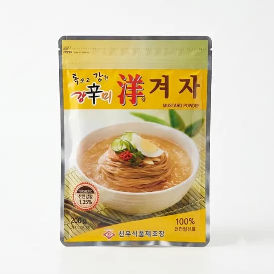 천우식품 강신미 양겨자 겨자분말 가루 200g 1개