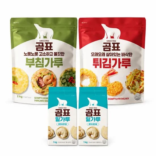 곰표 부침가루 2kg 1개 외 2종 2세트