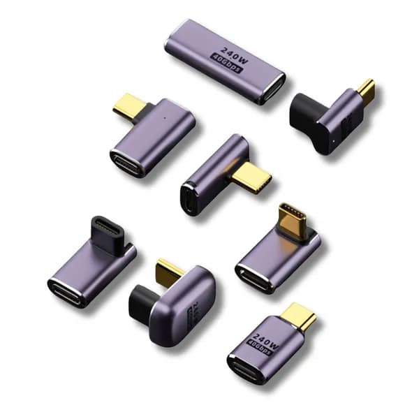 Ytek USB4 C타입 썬더볼트 3/4 연장 젠더 YT-U4G02 180도 연장 M/F 30mm 1개