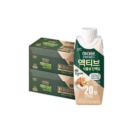 하이뮨 프로틴 밸런스 액티브 식물성 단백질 250ml 36개