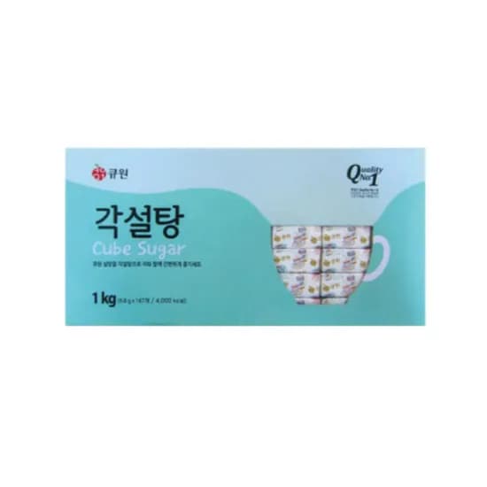 큐원 각설탕 6.8g 147개 1kg 14,500원