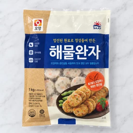 오양 해물완자 1kg 2개 14,600원