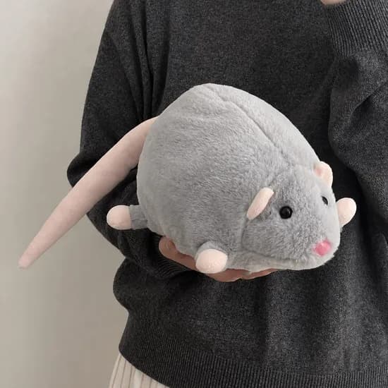 데데리트 생쥐 인형 쿠션 그레이 50cm 1개
