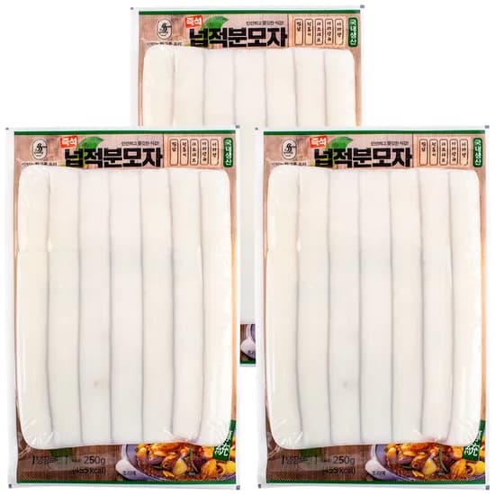 다원 즉석 넙적 분모자 300g 3개