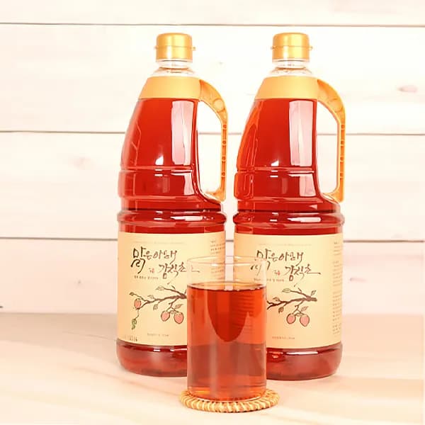 맑은아래 감식초 천연발효 3년숙성 순수 감식초원액 1800ml 2개