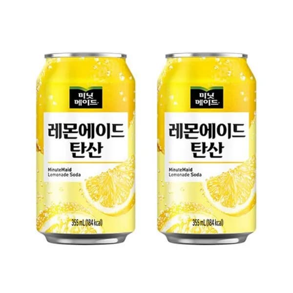미닛메이드 레몬에이드 탄산 355ml 24캔