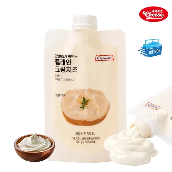 간편하게 짜먹는 플레인 크림치즈 200g 1개 9,750원