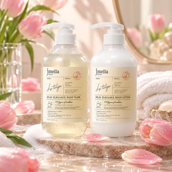 제이멜라 라 튤립 바디워시&바디로션 세트 500ml 1개