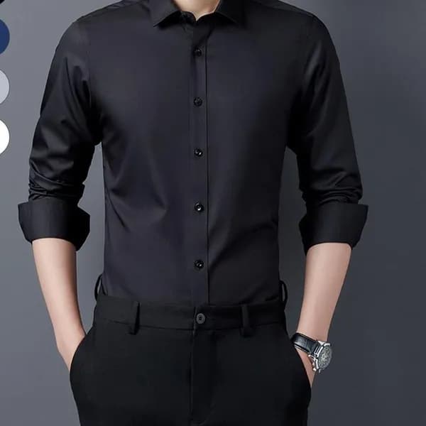 남성 구김없는 옥스포드 무지 와이셔츠 slim-E8427 화이트 105