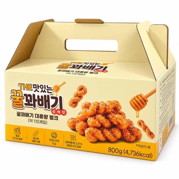 대용량 THE맛있는 꿀꽈배기 참깨맛 800g 1개 10,900원