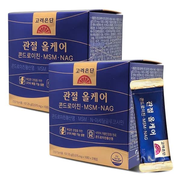 고려은단 관절 올케어 콘드로이친 MSM NAG 80포 2개 118,900원