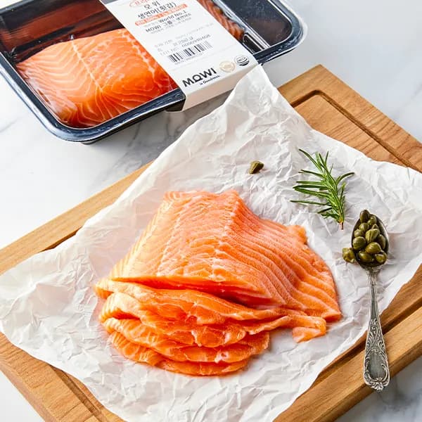 MOWI 노르웨이산 생연어 필렛 횟감용 250g 1팩