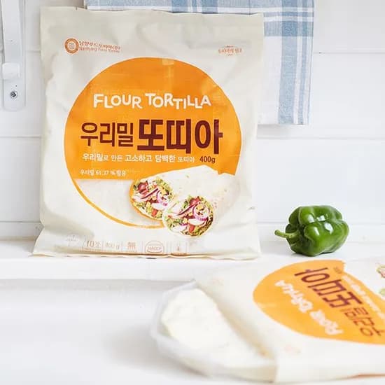우리밀 또띠아 냉동 400g 1개