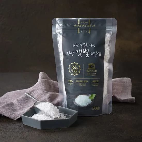 손봉훈 신안갯벌 천일염 굵은소금 500g 1개