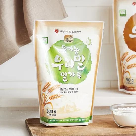유기농 우리밀 밀가루 600g 1개