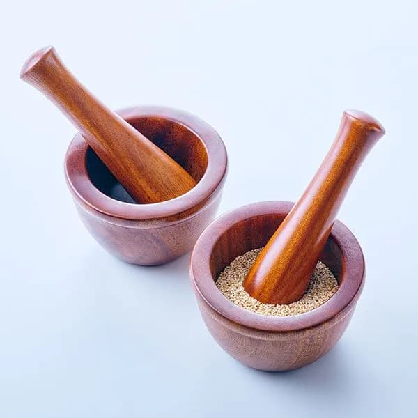 원목 옻칠 미니 절구 대 11x7.5cm 1개