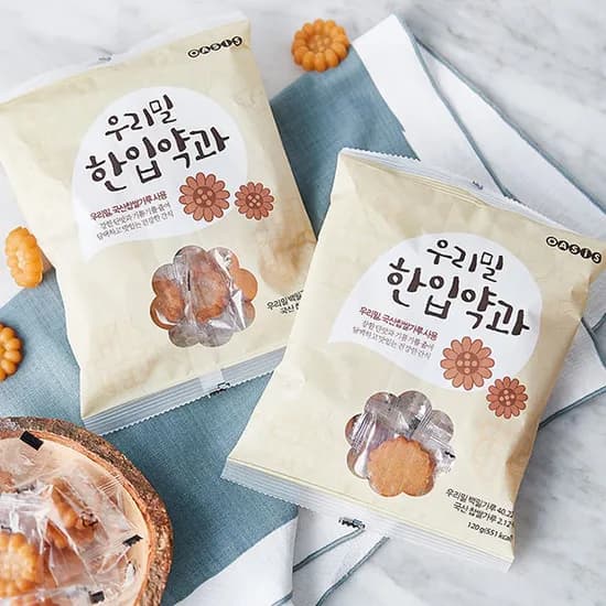 우리밀 한입약과 120g 1봉 2,200원