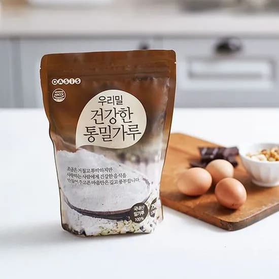 오아시스 우리밀 건강한 통밀가루 750g 1봉 2,900원