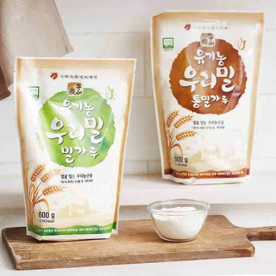 유기농 우리밀 통밀가루 600g 1개