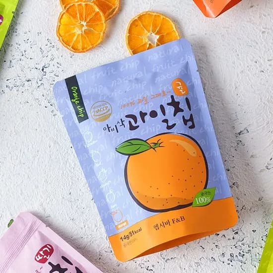 아비삭과일칩 귤 14g 1개