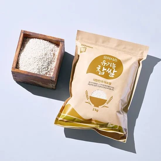 유기농 찹쌀 2kg 1개 19,500원