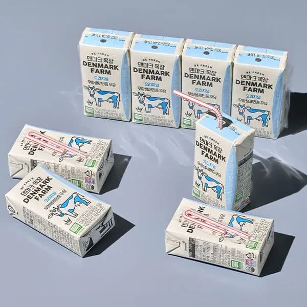 덴마크목장 무항생제 멸균우유 120ml 32입