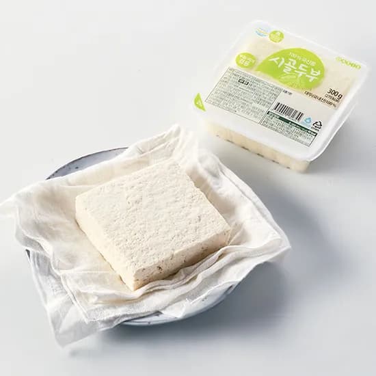 시골두부 단품 1등급 부침 찌개 겸용 300g 1개