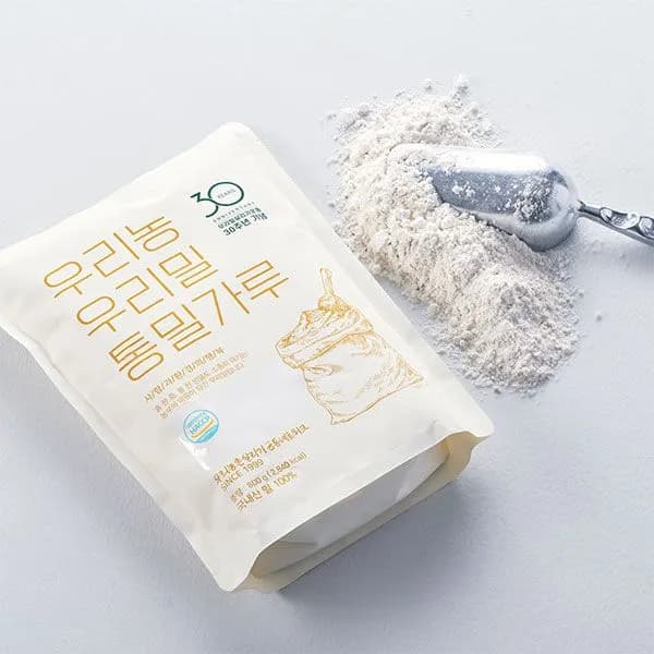 우리농 우리밀 통밀가루 800g 1개