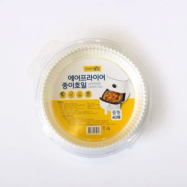 명진 에어프라이어 종이호일 중형 40개입 1개 4,590원