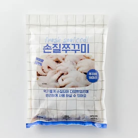 원스킨 손질 주꾸미 18미 540g 이상 1개