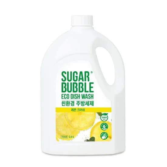 슈가버블 친환경 주방세제 레몬 크러쉬 용기 2.5L 1개