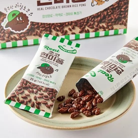 Real 초코 현미퐁 25g 1개