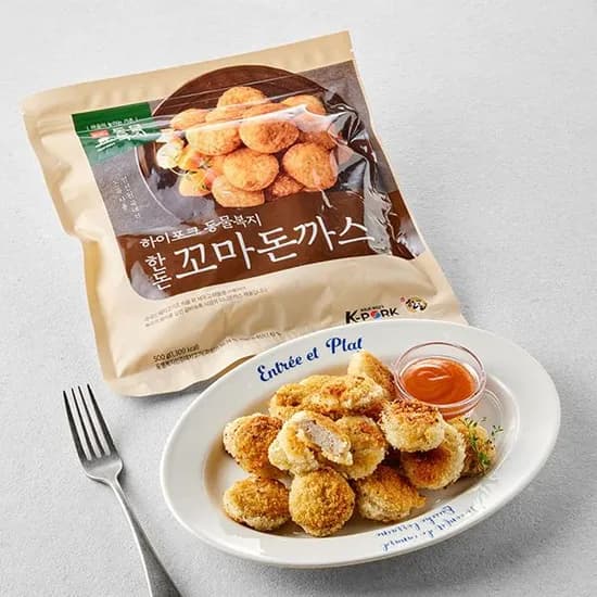 하이포크 동물복지 한돈 꼬마 돈까스 500g 1개