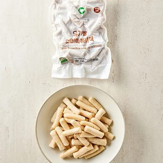 유기농 현미 떡볶이떡 500g 1개