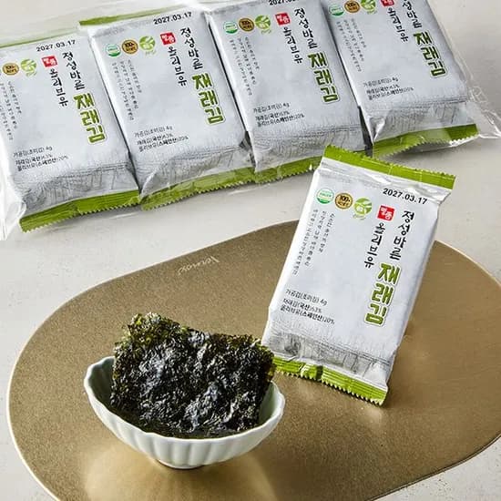 정성바른 올리브유 재래김 4g 4입 3봉 5,850원