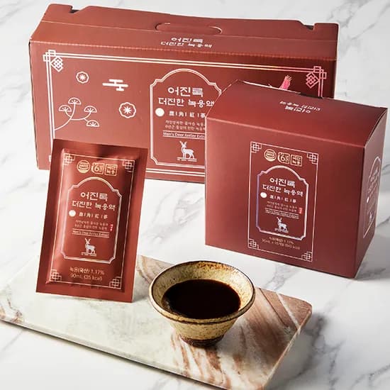 어진록 더진한 녹용액 여성용 90ml 30포 2박스