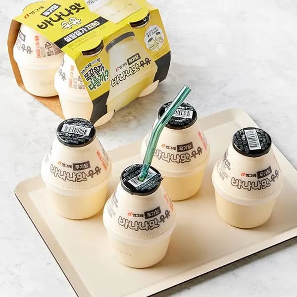 빙그레 바나나맛우유 무가당 240ml 4개