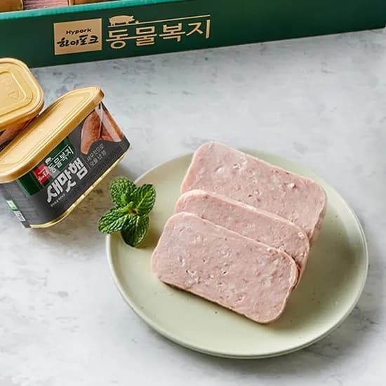 오아시스 동물복지 한돈 새우젓으로 맛을 낸 햄 200g 1개