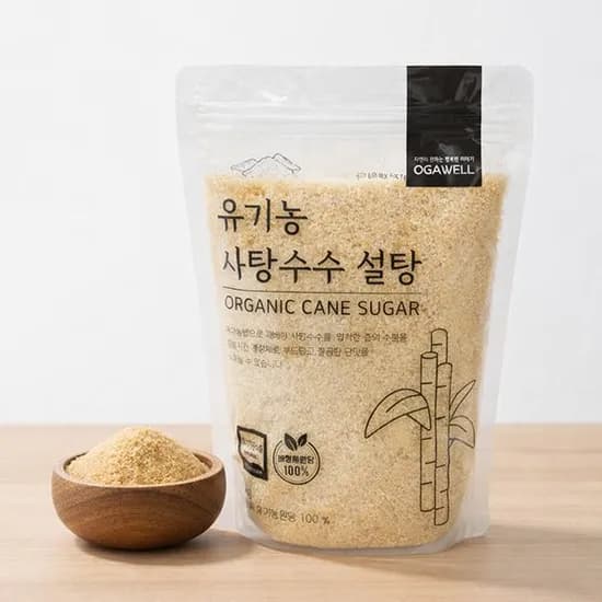 유기농 비정제원당 갈색설탕 1kg 1개