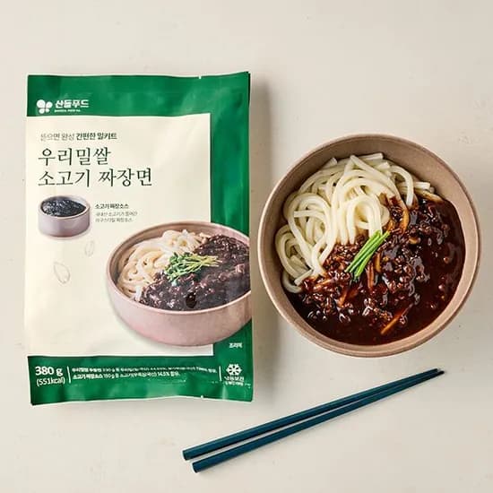 우리밀쌀 소고기 짜장면 380g 1개