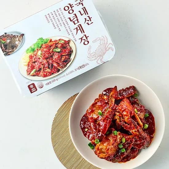국내산 꽃게 양념게장 500g 1개