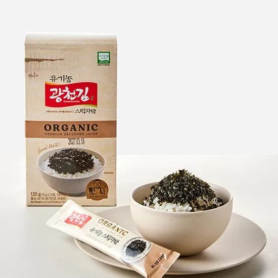 광천김 유기농 스틱 김자반 8g 15봉 1개