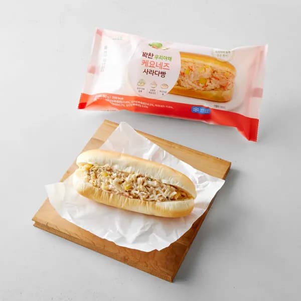 꽉찬 우리야채 케요네즈 사라다빵 180g 2개 7,300원