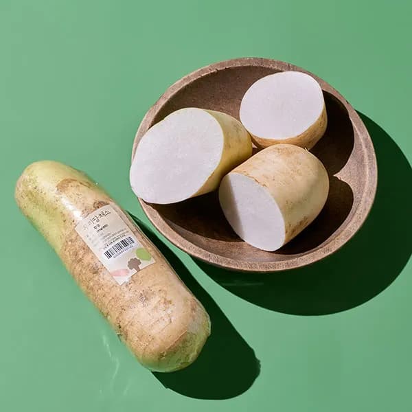 국내산 무 1kg 내외 1개 2,450원