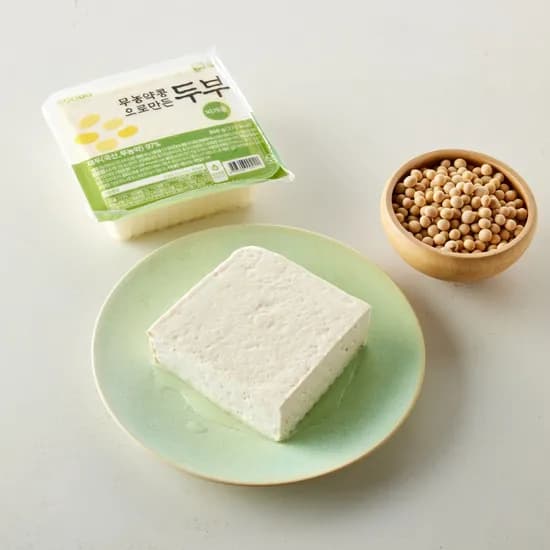 국내산 무농약 콩으로 만든 두부 찌개용 300g 3개