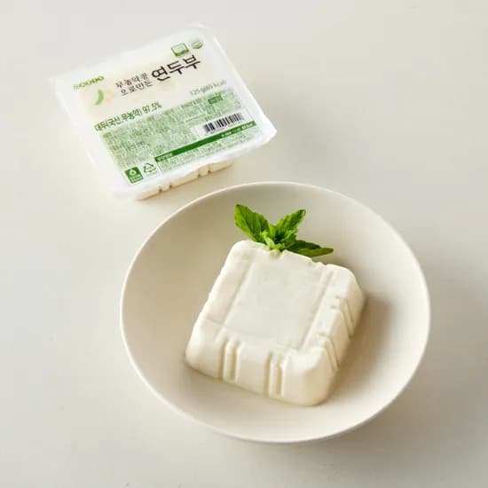 오아시스 국내산 무농약 콩 연두부 125g 1개